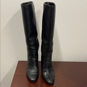 a new day Black Knee-High Heeled Boots